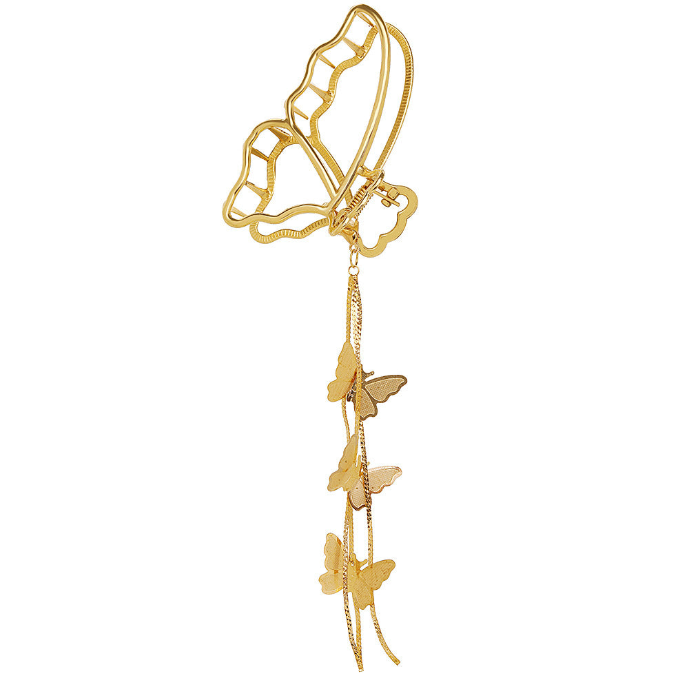 Wholesale Alloy Butterfly Heart Pendant Hair Grab